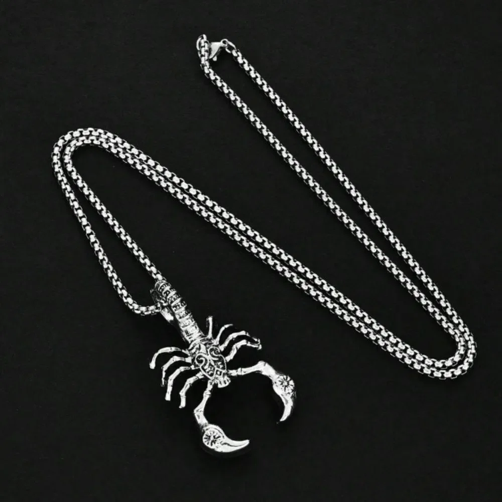 3for$20 1pc antique  Silver Color Scorpion Necklace
